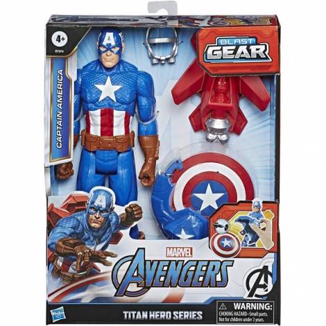 Hasbro Marvel Avengers Blast Gear: Titan Hero Series - Captain America Innovation (30cm) (E7374)