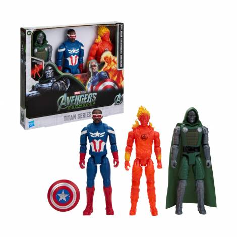 Hasbro Marvel: Avengers Dooms Day Doctor Doom, Captain America & Human Torch (G3549)
