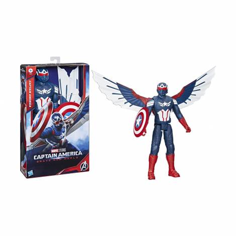 Hasbro Marvel Captain America: Brave New World - Titan Heroes Captain America Deluxe Titan Figure (F9301)