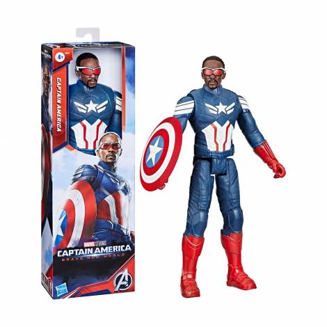 Hasbro Marvel Captain America: Brave New World - Titan Heroes Sam Wilson Action Figure (F9276)