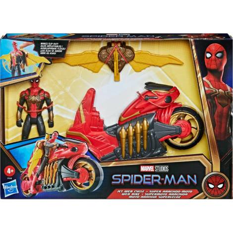 Hasbro Marvel Spider-Man: Jet Web Cycle Vehicle  Figure (F1110)