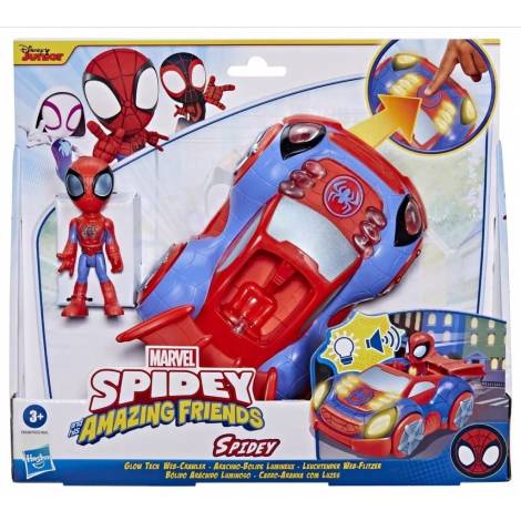 Hasbro Marvel Spidey and His Amazing Friends: Spidey - Glow Tech Web-Crawler (F4530)