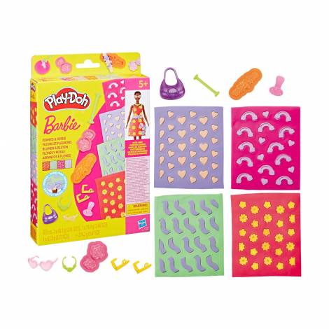 Hasbro Play-Doh: Fashion - Barbie Designer Patterns Packs Flowers And Florals (G1363)