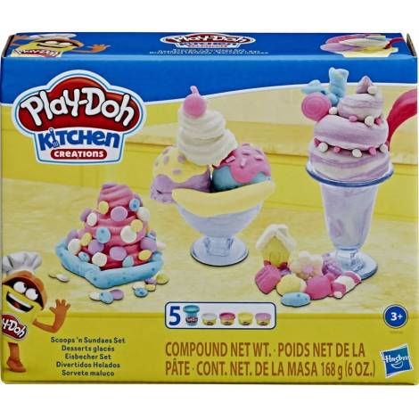 Hasbro Play-Doh: Kitchen Creations - Scoops n Sundaes Set (E7275)