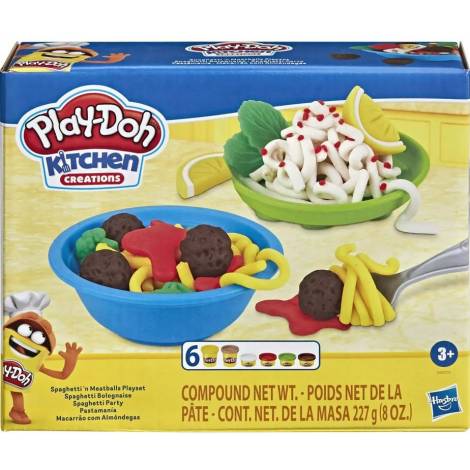 Hasbro Play-Doh: Kitchen Creations - Spaghettin Meatballs Playset (E8680)