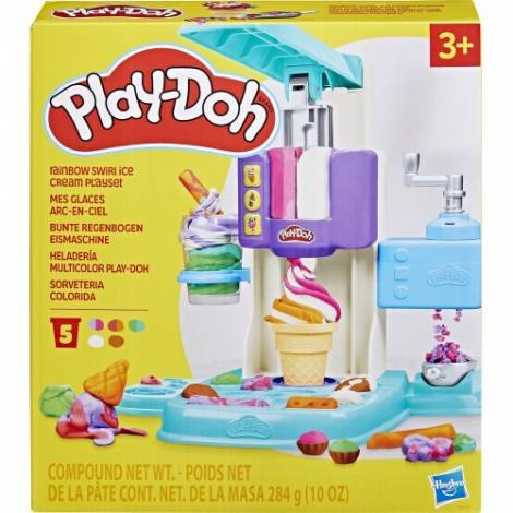 Hasbro Play-Doh: Rainbow Swirl Ice Cream Playset (G0028)