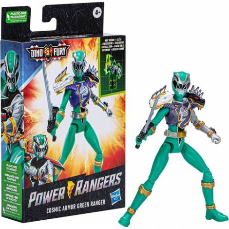 Hasbro Power Rangers: Dino Fury - Cosmic Armor Green Ranger Action Figure (F8237)
