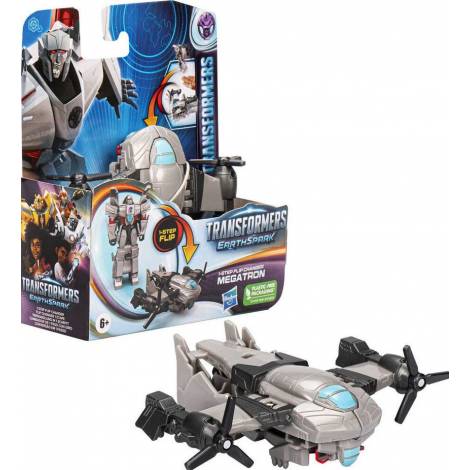 Hasbro Transformers: Earthspark 1-Step Flip Changer - Megatron Action Figure (F6720)