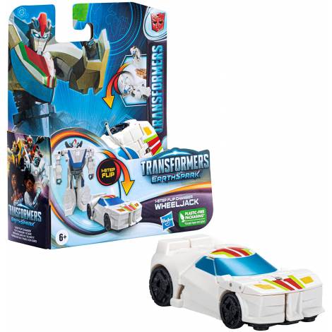 Hasbro Transformers: Earthspark 1-Step Flip Changer - Wheeljack Action Figure (F6715)