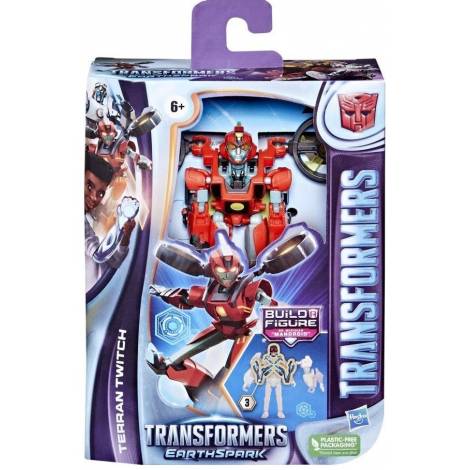 Hasbro Transformers: Earthspark Build a Figure - Terran Twitch Action Figure (F6734)