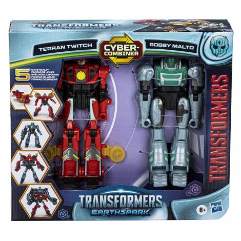 Hasbro Transformers Earthspark: Cyber-Combiner - Terran Twitch  Robby Malto Action Figures (F8438)