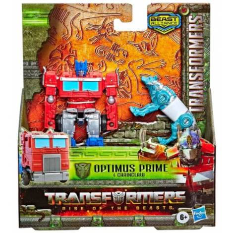 Hasbro Transformers: Rise of The Beasts - Beast Alliance Optimus Prime  Chainclaw 2-Pack (15cm) (F4612)