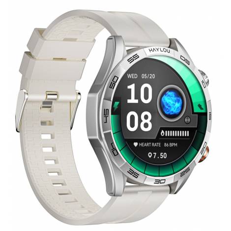 Haylou Solar 5 Silver - BT Call Watch 1,58 AMOLED 480x480 AOD NFC Sync w Strava 12 days use