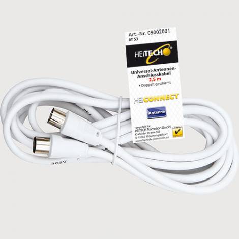 HEITECH UNIVERSAL AERIAL CONNECTION CABLE 2,5M  HEI002001