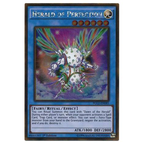 Herald of Perfection - PGL2-EN085 - Gold Rare 1st Edition