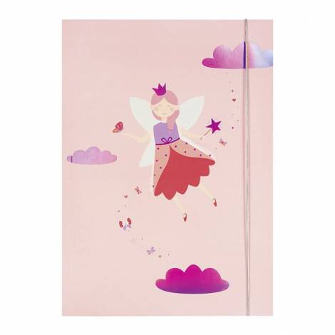 FOLIA Hotfoil Litle Fairy Φάκελος με Λάστιχο A3 29X42 (Α3) Χαρτόνι Με σχέδια / Πολύχρωμο Με Λάστιχο