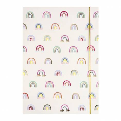 FOLIA Hotfoil Rainbows Φάκελος με Λάστιχο A3 29X42 (Α3) Χαρτόνι Με σχέδια / Πολύχρωμο Με Λάστιχο