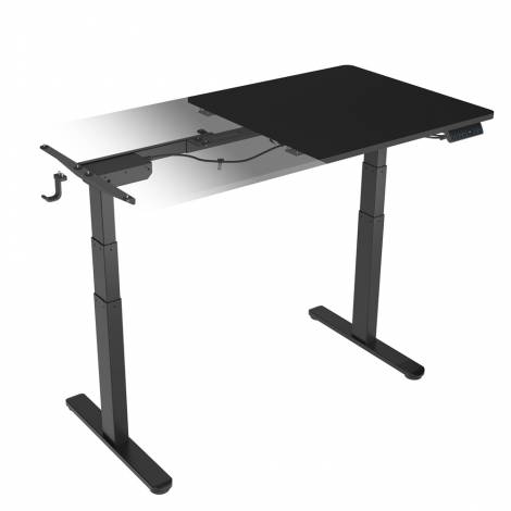 ICY BOX ERGONOMIC WORKSTATION, MOTORISED DESK INCL. SPILLED DESKTOP 140x170CM AND DIGITAL MEMORY TOUCH PANEL