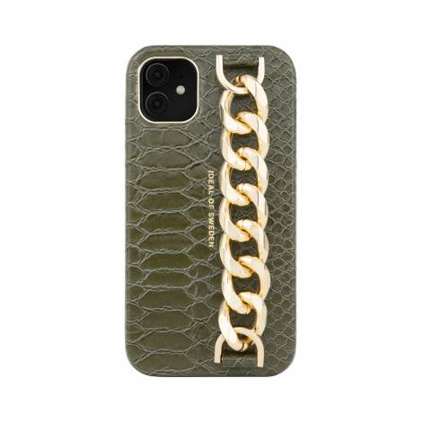 IDEAL OF SWEDEN Statement Case Chain Handle iPhone 11/XR Green Snake IDSCAW20-1961-226