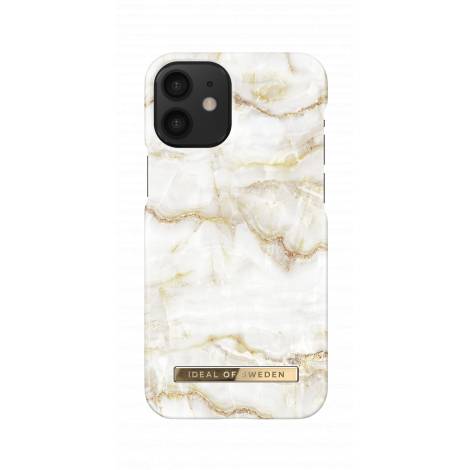 IDEAL OF SWEDEN Θήκη Fashion iPhone 12 Mini Golden Pearl Marble IDFCSS20-I2054-194