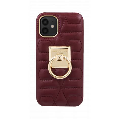 IDEAL OF SWEDEN Θήκη Statement iPhone 12 Mini Quilted Ruby IDSCAW21-I2054-343
