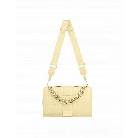 IDEAL OF SWEDEN Τσαντάκι Statement Braided Medium Bag Butter Yellow IDSBBOC22-MD-301