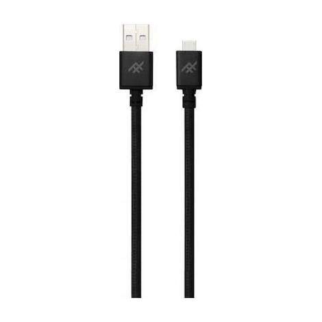 iFrogz Braided USB 2.0 to micro USB Cable Μαύρο 3m (IFUSMU-BK3)