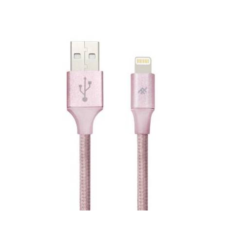iFrogz-Uniquesync Premium-Nylon Braided Lightning Cable 1,5m Rose Gold (IFUSLC-RG1)