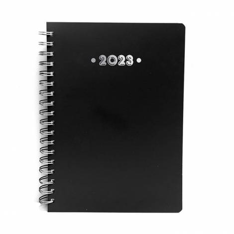 Ημερολόγιο Ημερήσιο 2023 21Χ29 Σπιράλ Μαύρο 21X29 (Α4) Μονόχρωμο Ημερήσιο Ετήσια Υδρόγειος 2023