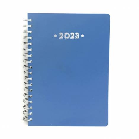 Ημερολόγιο Ημερήσιο 2023 21Χ29 Σπιράλ Μπλε 21X29 (Α4) Μονόχρωμο Ημερήσιο Ετήσια Υδρόγειος 2023