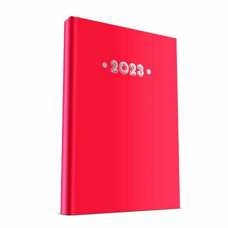 Ημερολόγιο Ημερήσιο PVC 2023 17Χ24 Κόκκινο