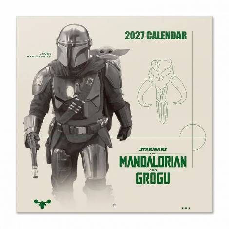 Ημερολόγιο Τοίχου 16 Μηνών 2027 30X30εκ STAR WARS THE MANDALORIAN AND GROGU