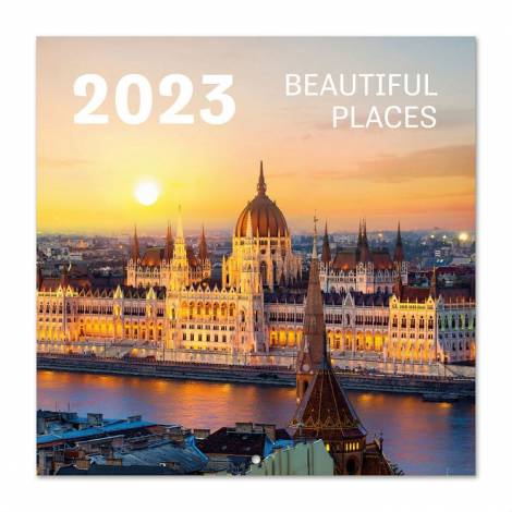 Ημερολόγιο Τοίχου 2023 30X30εκ. BEAUTIFUL PLACES 30Χ30 Ταξίδια Μηνιαίο Τοίχου Ετήσια
