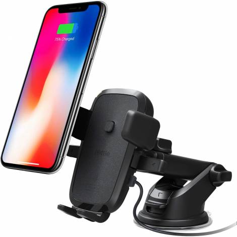 iOttie Easy One Touch 4 Wireless Fast Charging Dash & Windshield Mount - Βάση στήριξης Smartphone χρώμα μαύρο (HLCRIO134)