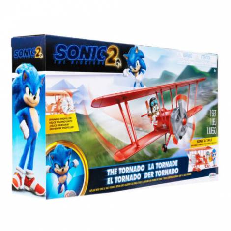 Jakks Sonic The Hedgehog -  Σετ αεροπλάνο με 2 φιγούρες  Sonic & Τails (Sonic movie) (JPA41267)