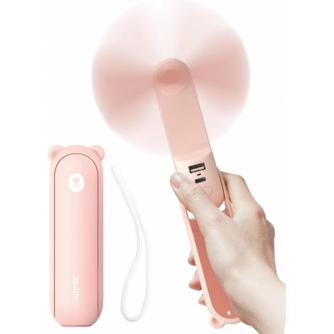 JISULIFE (S010F8X02006) PORTABLE HANDHELD FAN LIFE8 PLUS (4500MAH) PINK
