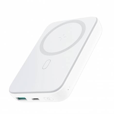 Joyroom MagSafe Power Bank 10000mAh 1xUSB-A, 1xUSB-C PD με Καλώδιο Type C 25cm Λευκό JR-W020