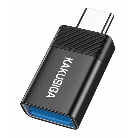 KAKUSIGA αντάπτορας USB-C σε USB KSC-1406, 5Gbps, 4A, μαύρος
