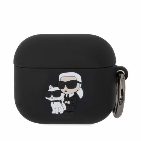 Karl Lagerfeld 3D Logo NFT Karl's Head Θήκη προστασίας από σιλικόνη – Apple AirPods 3 (Black – KLA3RUNKC)