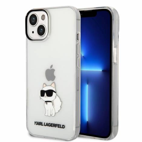Karl Lagerfeld Ikonik Back Cover Case Choupette Διάφανη θήκη προστασίας από TPU / PC – iPhone 14 Plus (Clear)