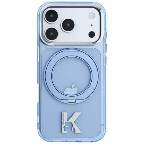Karl Lagerfeld IML Ring Stand 360 Kameo Metal Case for iPhone 18 Pro Max / 17 Pro Max – Blue – Θήκη Προστασίας για iPhone 18 Pro Max / 17 Pro Max σε Μπλε Χρώμα