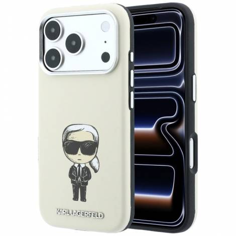 Karl Lagerfeld Smooth Ikonik Sketch MagSafe Case for iPhone 18 Pro / 17 Pro – Beige – Θήκη Προστασίας για iPhone 18 Pro / 17 Pro σε Μπεζ Χρώμα