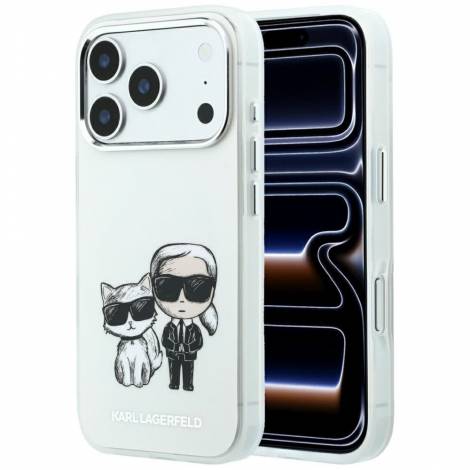 Karl Lagerfeld Smooth Karl & Choupette Bodies Sketch Case for iPhone 18 Pro / 17 Pro – Beige – Θήκη Προστασίας για iPhone 18 Pro / 17 Pro σε Μπεζ Χρώμα