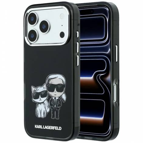 Karl Lagerfeld Smooth Karl & Choupette Bodies Sketch Case for iPhone 18 Pro / 17 Pro – Black – Θήκη Προστασίας για iPhone 18 Pro / 17 Pro σε Μαύρο Χρώμα