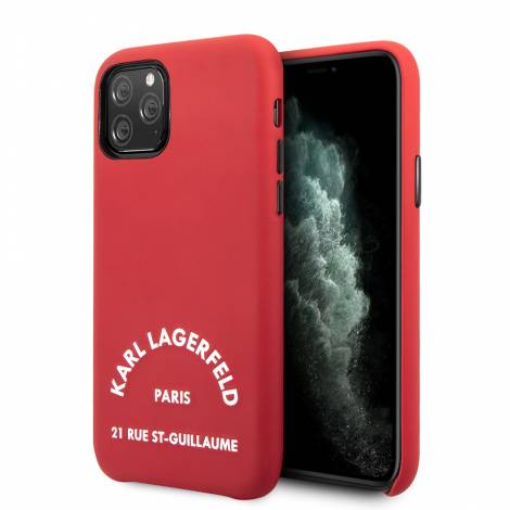 Karl Lagerfeld “St.Guillaume Logo Collection” Θήκη προστασίας από δερματίνη – iPhone 11 Pro (Red – KLHCN58NYRE)