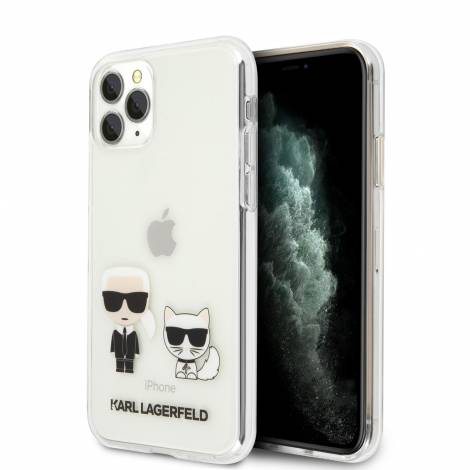 Karl Lagerfeld Transparent Case Karl+Choupette Θήκη προστασίας από σιλικόνη – iPhone 11 Pro (Διάφανη)