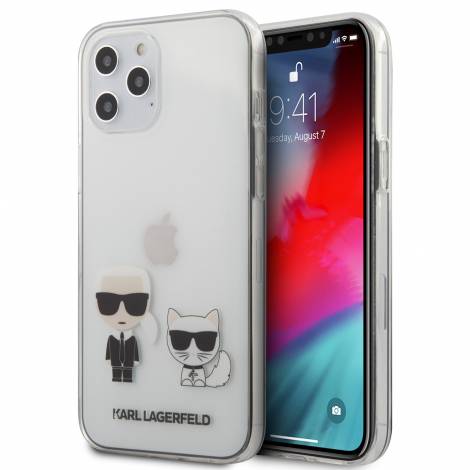 Karl Lagerfeld Transparent Hard Case Karl+Choupette Θήκη προστασίας – iPhone 12 Pro Max (Clear/Silver)