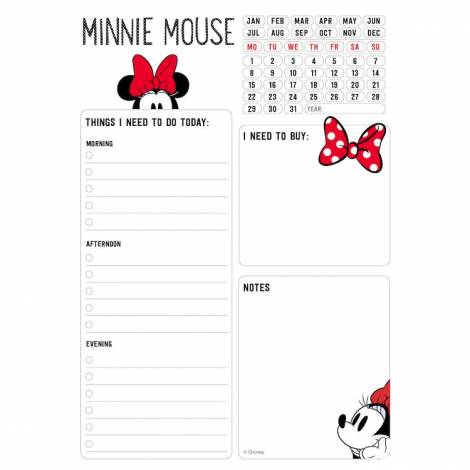 Καθημερινό Πλάνο To Do List Α5 54 Φύλλα DISNEY Minnie Mouse Rocks The Dots 14X20 (Α5)  Disney Minnie