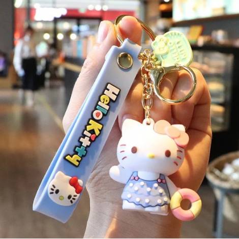 Kawaii Anime Sanrio Hello Kitty Keychain Pendant Holder  6129461