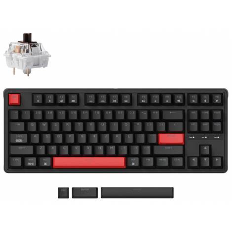 Keychron C3 Pro (C3P-A1) QMK/VIA Mechanical Red Switch US Layout